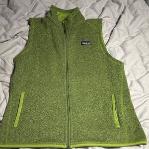 Patagonia Lime Green Zip Vest